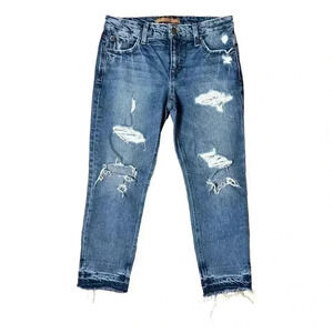 Joes Jeans The Billie Crop Slim Boyfriend Women’s Size 25 Blue Denim